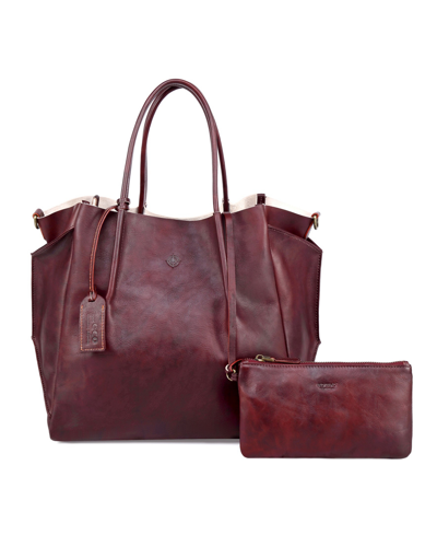 Old Trend Women's Genuine Leather Sprout Land Tote Bag In Rusty Red
