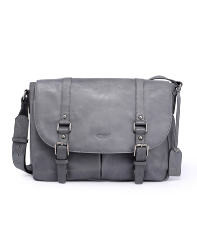 Old Trend Women's Genuine Leather Moonlight Messenger Bag In Gray