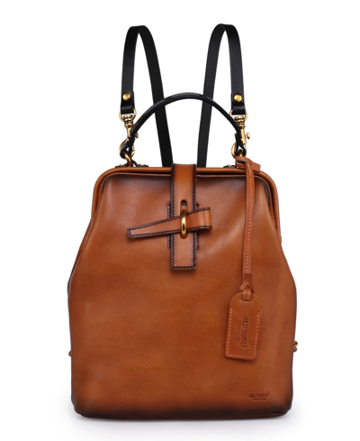 Old Trend Women's Genuine Leather Pamela Backpack In Chestnut Ombre