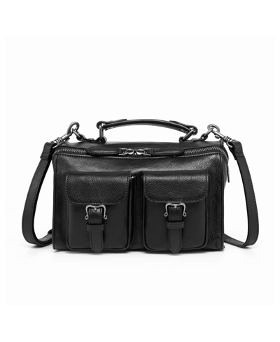 Old Trend Women's Genuine Leather Las Luna Crossbody Bag In Black