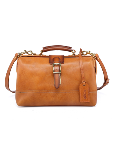 Old Trend Women's Genuine Leather Doctor Satchel Bag In Chestnut