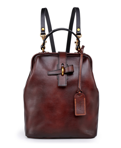 Old Trend Women's Genuine Leather Pamela Backpack In Coffee Ombre