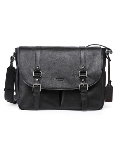 Old Trend Women's Genuine Leather Moonlight Messenger Bag In Black