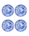 SPODE BLUE ITALIAN BREAD AND BUTTER PLATES, SET OF 4