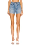 Grlfrnd Hayden Low Rise Boyfriend Short In Bowery In Wave Hill