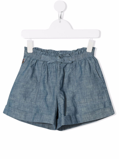 Ralph Lauren Kids' Elasticated Denim Shorts In Blue