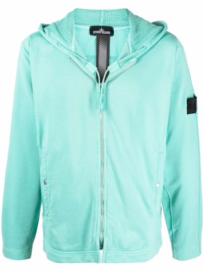 Stone Island Shadow Project Full Zip Hoodie Chapter 1 Aquamarine