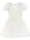 Tutu Du Monde Girl's Lucky Charm Sequin Embellished Tutu Dress In White