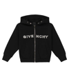 GIVENCHY LOGO COTTON-BLEND ZIP-UP HOODIE