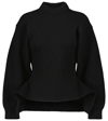 Alaïa English Ribbed Wool & Cashmere Sweater In 999 Noir