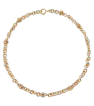 Spinelli Kilcollin Serpens 18kt Gold, Rose Gold And Sterling Silver Chain Necklace In Yg-rg-silver