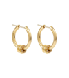 SPINELLI KILCOLLIN ARA 18KT GOLD EARRINGS WITH WHITE DIAMONDS