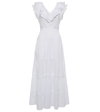 Poupette St Barth Della Cotton Midi Dress In White