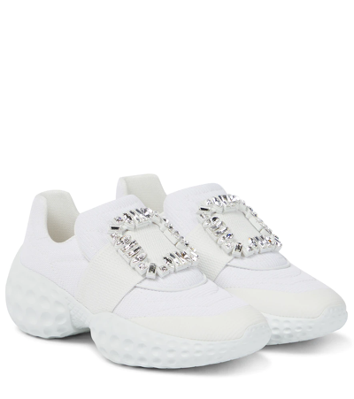 Roger Vivier Viv‘ Run Moonlight Sneakers In Bianco