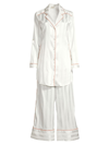 Free People Satin 2-piece Pajama Set In Ivory