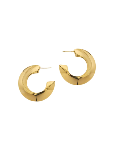 Lizzie Fortunato 18k Gold-plated Saucer Hoop Earrings