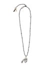 LIZZIE FORTUNATO WOMEN'S ACOMA 18K GOLD-PLATED, 11-12MM CULTURED FRESHWATER PEARL & COTTON CORD NECKLACE
