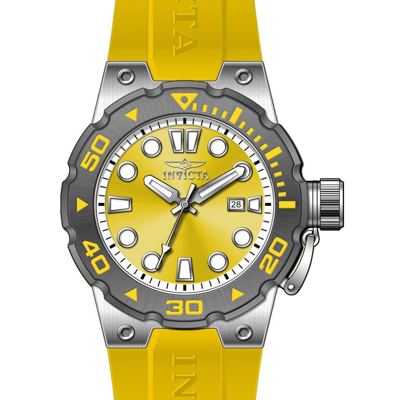 Invicta Pro Diver Quartz Yellow Dial Mens Watch 36993