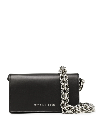 Alyx Chain-strap Leather Tote Bag In Black