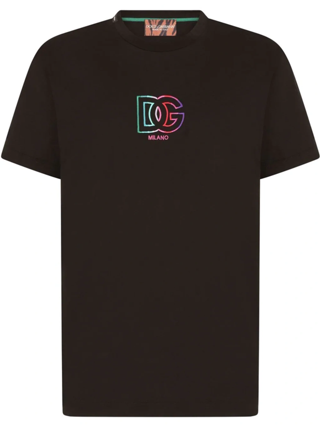 Dolce & Gabbana Logo-embroidered T-shirt In Black | ModeSens