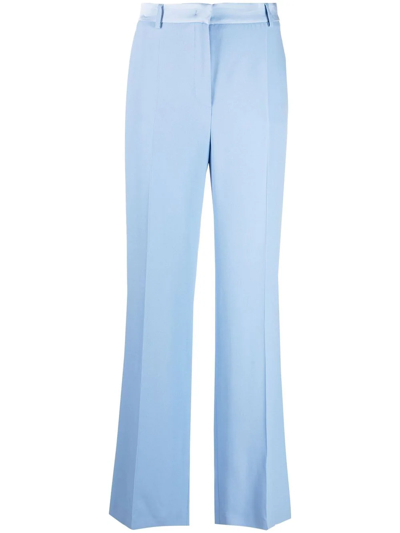 Alberta Ferretti High-waisted Suit Trousers In Blue