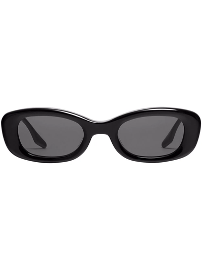 Gentle Monster Tambu01 Rectangular Cat-eye Sunglasses In Black