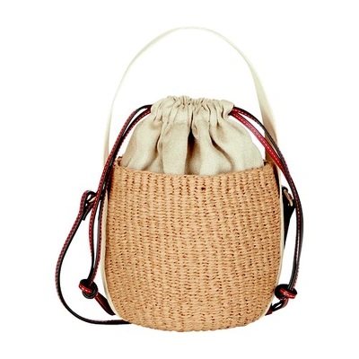 Chloé Small Woody Basket In White