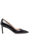 Stuart Weitzman Stuart Pointed Toe Pump In Black / Blk