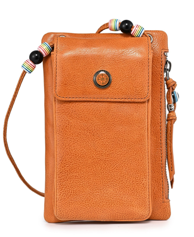 Old Trend Women's Genuine Leather Northwood Phone Carrier In Caramel
