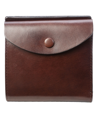Old Trend Women's Genuine Leather Snapper Wallet In Brown