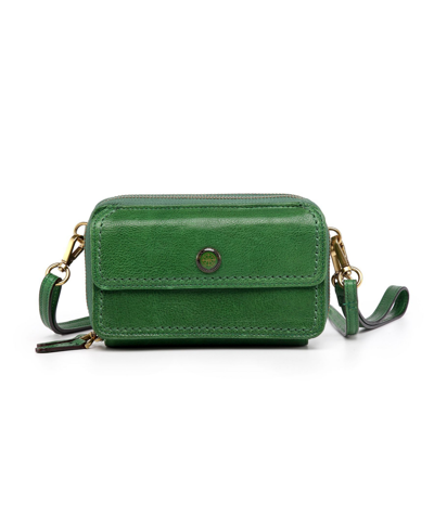 Old Trend Women's Genuine Leather Northwood Crossbody Wallet In Green