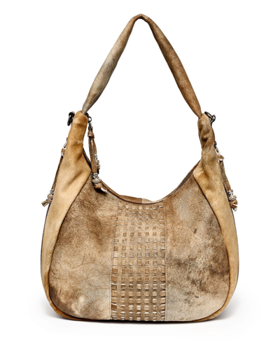 Old Trend Women's Genuine Leather Dorado Convertible Hobo Bag In Tan