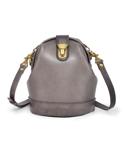 Old Trend Women's Genuine Leather Doctor Bucket Crossbody Convertible Bag In Gray