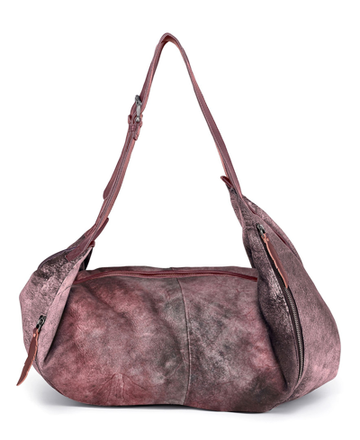 Old Trend Women's Genuine Leather Dorado Hobo Convertible Backpack In Rusty Red