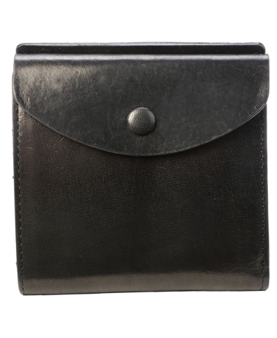 Old Trend Women's Genuine Leather Snapper Wallet In Black