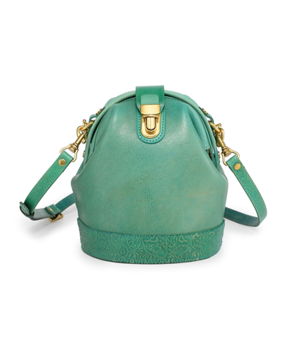 Old Trend Women's Genuine Leather Doctor Bucket Crossbody Convertible Bag In Green