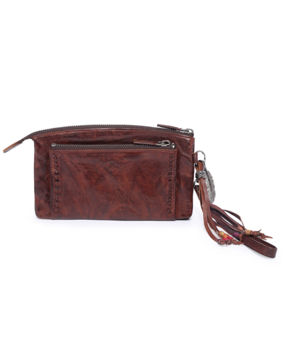 Old Trend Women's Genuine Leather Bluebell Clutch In Coffee