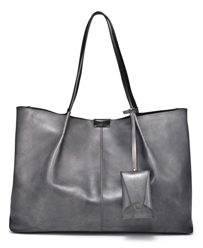 Old Trend Women's Genuine Leather Calla Tote Bag In Gray