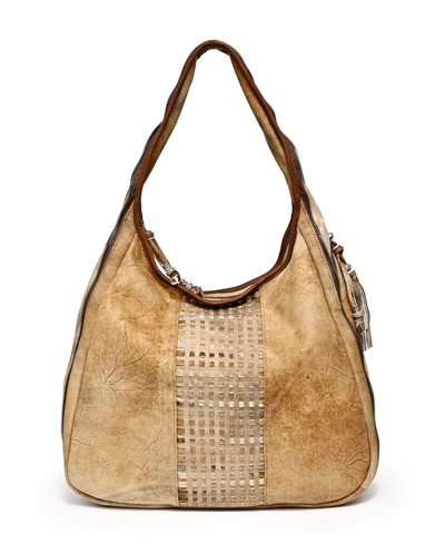Old Trend Women's Genuine Leather Dorado Convertible Hobo Bag In Tan