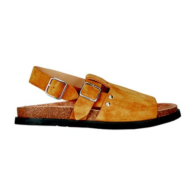 A.p.c. Noe Sandals In Caramel