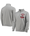 STARTER MEN'S STARTER HEATHER GRAY TAMPA BAY BUCCANEERS HEISMAN QUARTER-ZIP JACKET