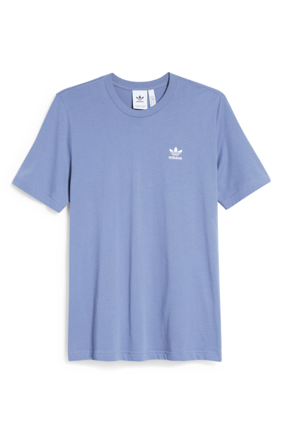 Adidas Originals Essential Embroidered Logo T-shirt In Orbit Violet