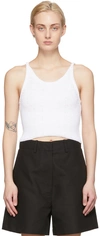 Arch The White Knit Tank Top In White