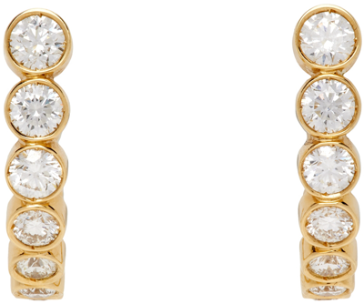 Sophie Bille Brahe 18k Yellow Gold Boucle Ensemble Diamond Earrings
