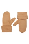 Totême Wool And Cashmere Mittens In Camel