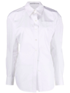 Alexander Wang Long-sleeve Cotton Shirt In White