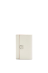 Loewe Anagram-embellished Grained Leather Wallet In White