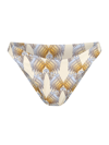 Tory Burch Printed Bikini Bottom In Multicolor