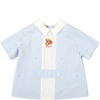GUCCI MULTICOLOR SHIRT FOR BABY BOY WITH BEAR