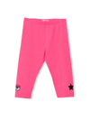 Chiara Ferragni Pink Cotton Stretch Blend Leggings In Fandango